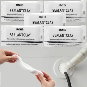 Waterproof Sealant Mastic Repair Wall Holes for Wall Hole , Drain Connection, Quick Mending Mud, Air Conditioning Hole Waterproof Seal Putty 5 Counts