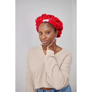 Odor Blocking Hair Bonnet - Ruby