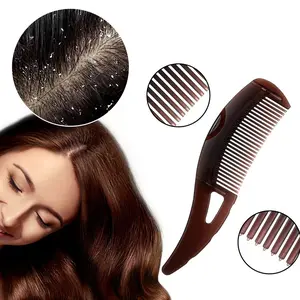 Dandruff Removal Comb with Hollow Teeth & Massage Handle-Scalp Detox Comb for Dandruff,Oil & Itchy Scalp, Dandruff Comb for Men,Women and Kids