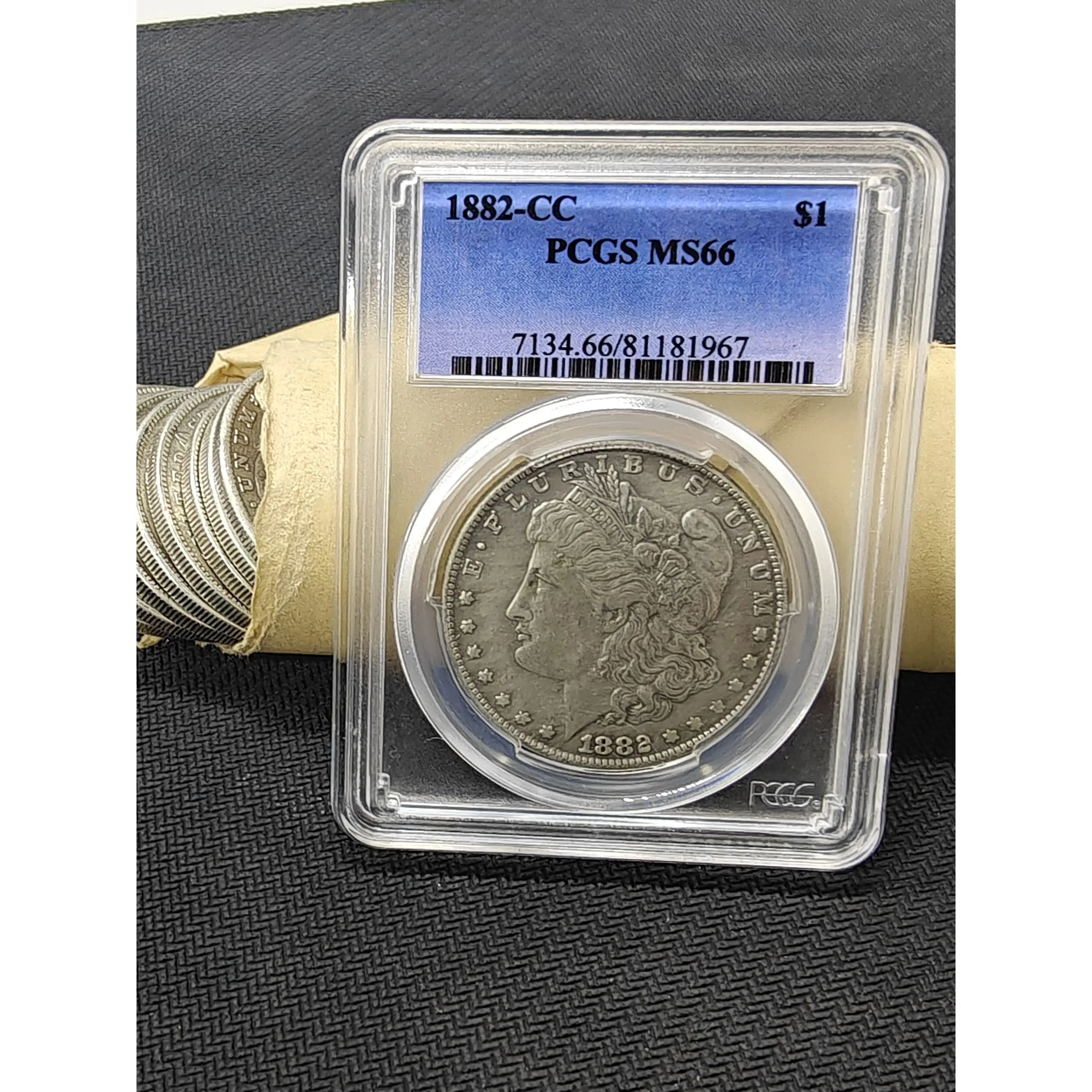 1882-CC Morgan Silver • PCGS Certified • Carson City Legend • Premier Collection Piece#MorganDollar#1882CC#Carson City#PCGS#CoinTok#CoinCollecting