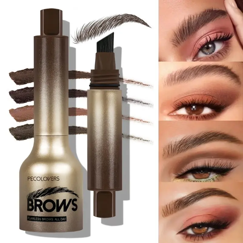 1PC Waterproof 3D Press-type Eyebrow Pencil Cosmetic - Accurate Contouring, Precisely Sculpted Brows, Long-lasting Anti-smudge,  Easy To Apply, Suitable for Beginners, Eyebrow Liquid