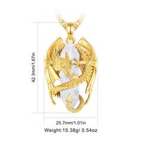 Large Dragon Gold Plated Clean Quartz