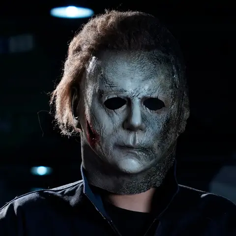 Bloody Michael Myers Horror Mask - Halloween Aesthetic Adult Durable Spooky Style Mask, Halloween Masquerade Cosplay Party Decoration & Costume Accessory Set