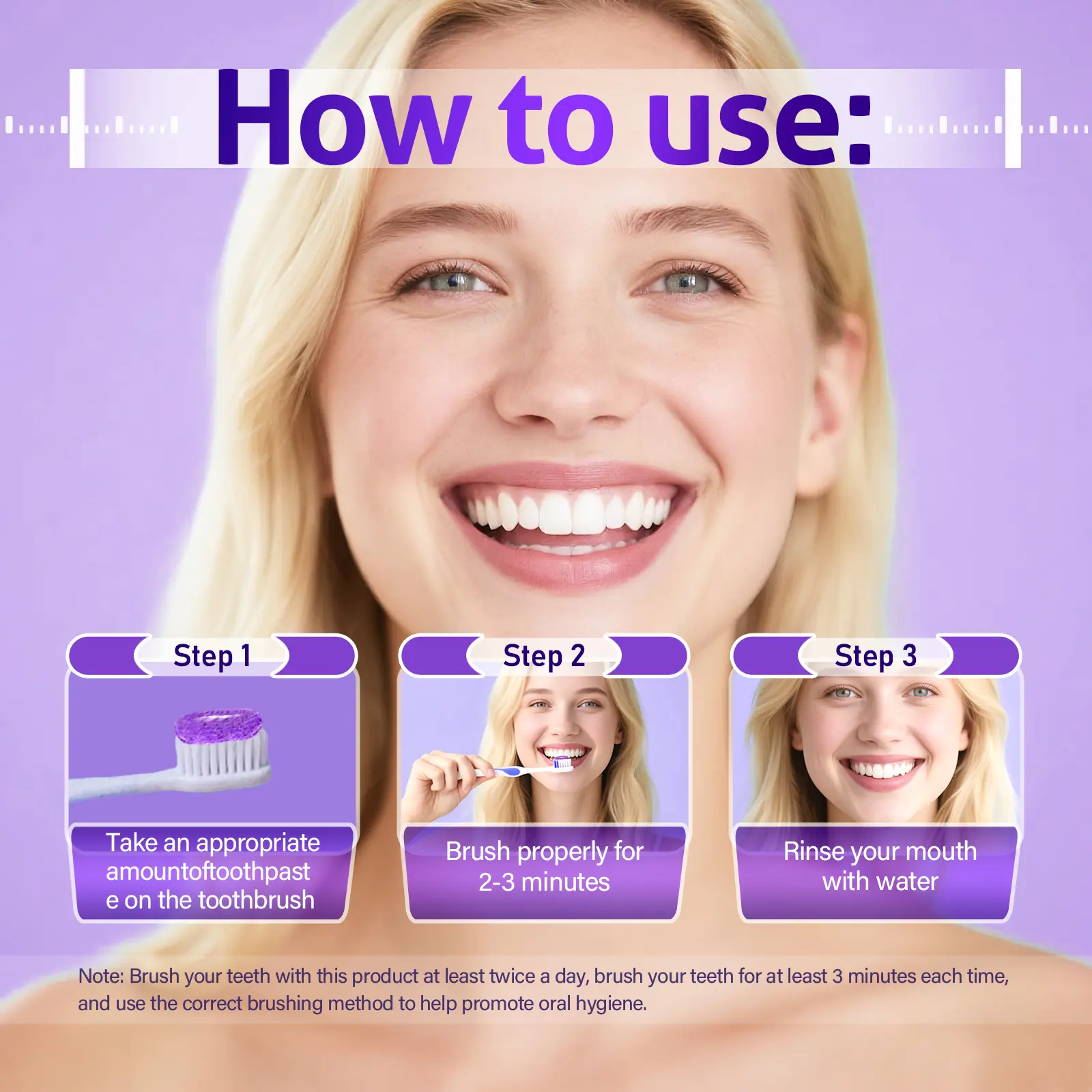 Aarav Lysozyme Purple Whitening Toothpaste 100g Instant Stain Removal ...