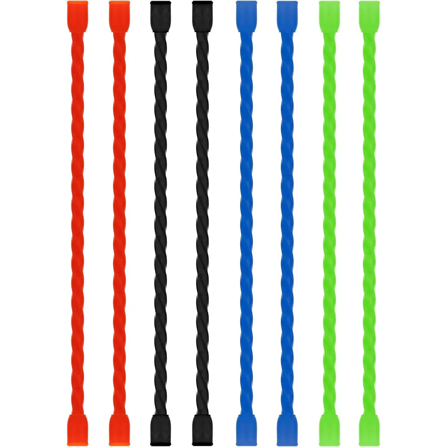 8 count  Twist Ties 6-Inch   Ties Steel-Core Straps Organizer All Purpose Bendable Cord Tie for Indoor Outdoor Bundling Holding Securing and Wrapping Cables (4 Colors)