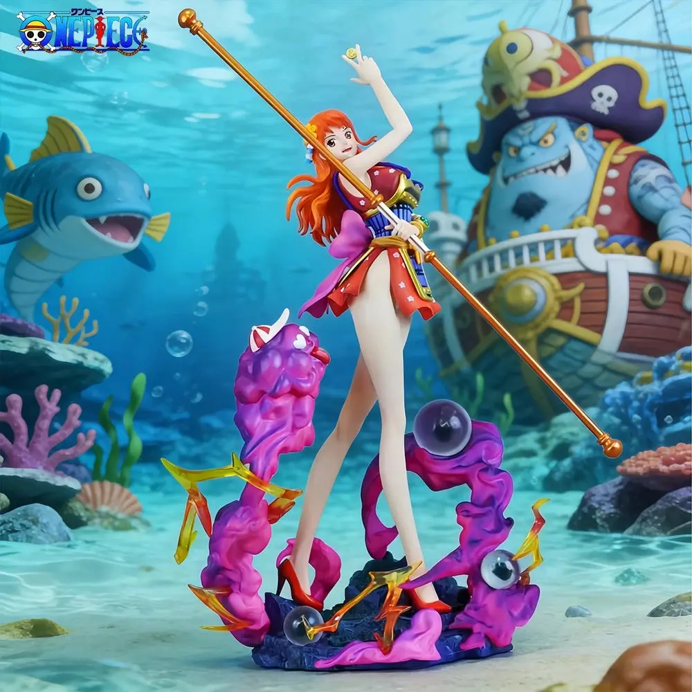 Nami Wano Kunoichi Zeus Lightning Storm GK Statue Anime Figure Figurine