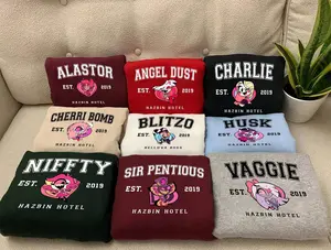 Hazbin H T-Shirt, Sweatshirt Unisex Crewneck Cotton