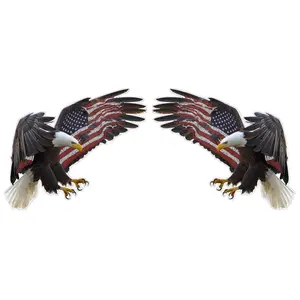 American Eagle American Flag Pair Decal