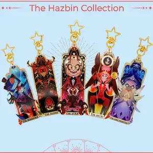 16 Ops (NOT COMBO 16) Hazbin Hotel Tarot Acrylic Keychains - Mirror Bag Charms
