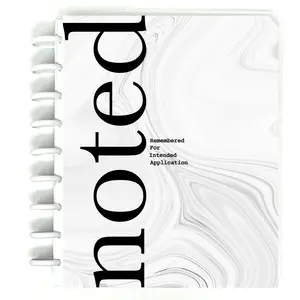 Bind'N Loose NOTED White Marble Cover Discbound Journal