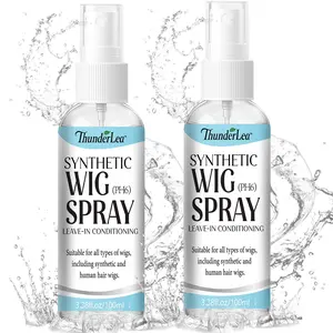 Synthetic Wig Leave-in Conditioner Spray, Cleans & Extends Wig Lifespan, pH 6, with Coconut Oil, Easy to Comb, Soft & Refreshing | 3.38FL.OZ