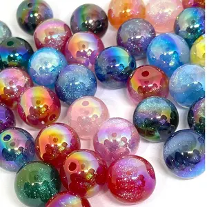 All That Glitter Acrylic Beads for DIY Jewelry Making | Glitter Beading & Crafting | Galaxy