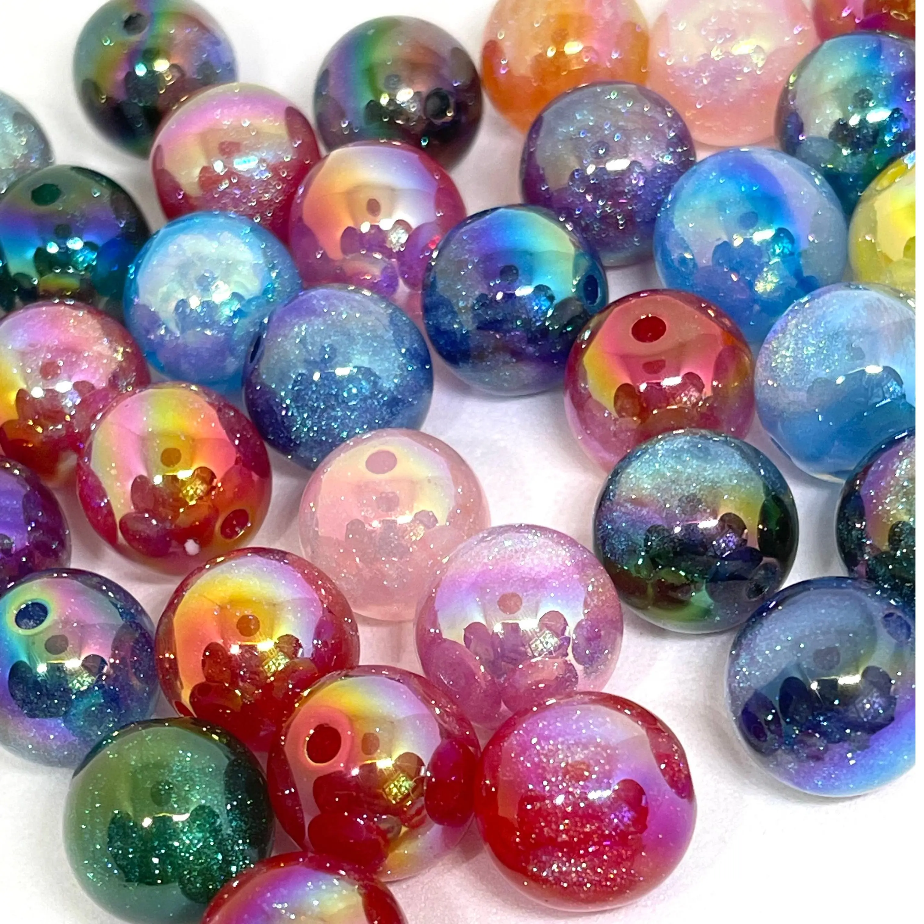 All That Glitter Acrylic Beads for DIY Jewelry Making | Glitter Beading & Crafting | Galaxy