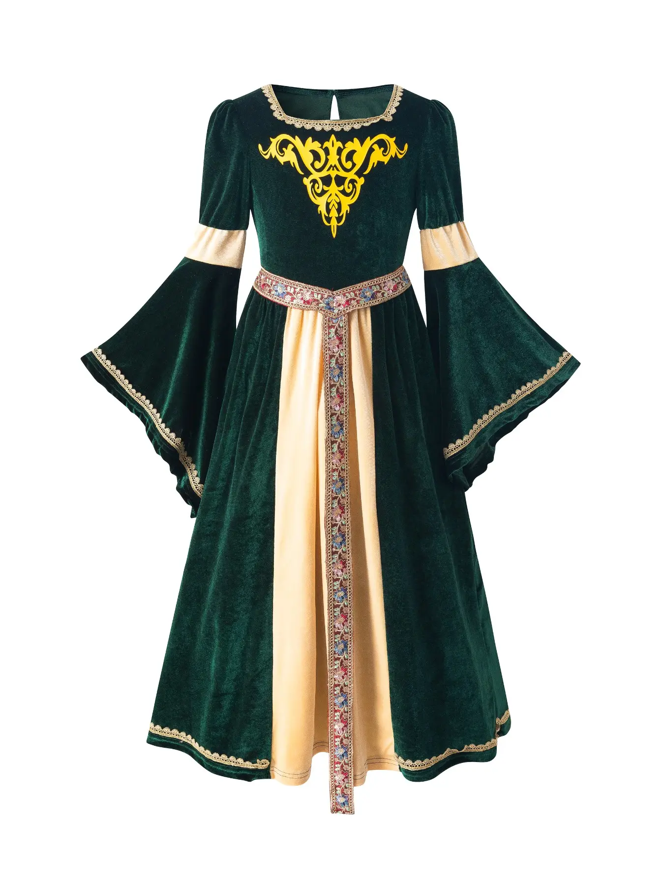 slim fit dress slacks Dark Green Jacquard Corset Dress