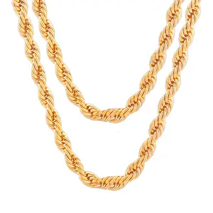 18K Gold-plated rope chain