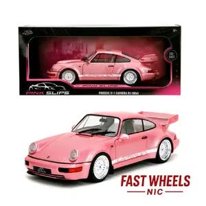 Jada 1:18 Porsche 911 Carrera RS (964) - Metallic Pink - Pink Slips