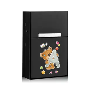 Durable Metal Cigarette Storage Case, Portable Cigar Organizer Box with Magnetic Buckle, Aluminum Shell, Dustproof Design