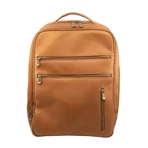 Mateo Lightweight Leather Backpack, Travel Backpack for Work and Everyday Carry