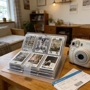 Large Capacity 120 240 Slots Photo Album Strong Protection Postcard Storage Album for Home Memory Collection