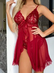 LYNX Lace 2 Piece Sleepwear Set for Home and Going Out