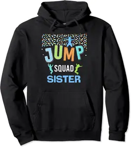 Sister Jump Squad Birthday Boy Trampoline Jumper Bday Pullover Hoodie - Karlagarz Shop 84B0CB9LV3NX