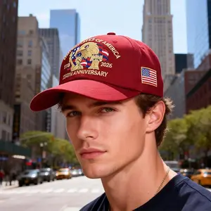 USA 250th Anniversary 2026 Embroidered Hat, America 250 Years Celebration Cap, Patriotic Eagle Flag Baseball Hat, Fourth of July Gift