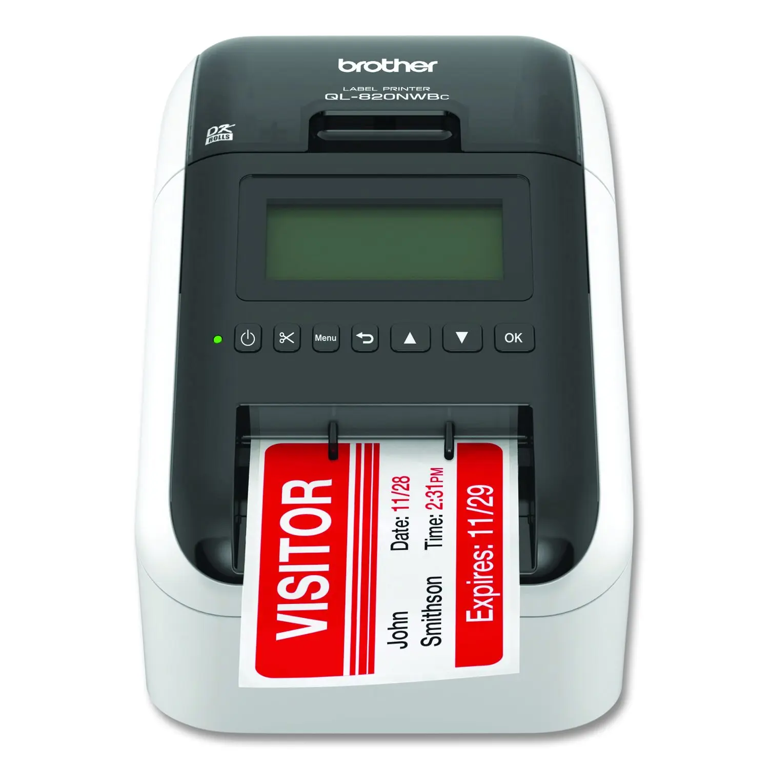 Brother QL-820NWBC Desktop Direct Thermal Printer Two-color Label Print
