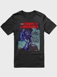 Comic book cover Transformers vintage Tee Man Menswear Top
