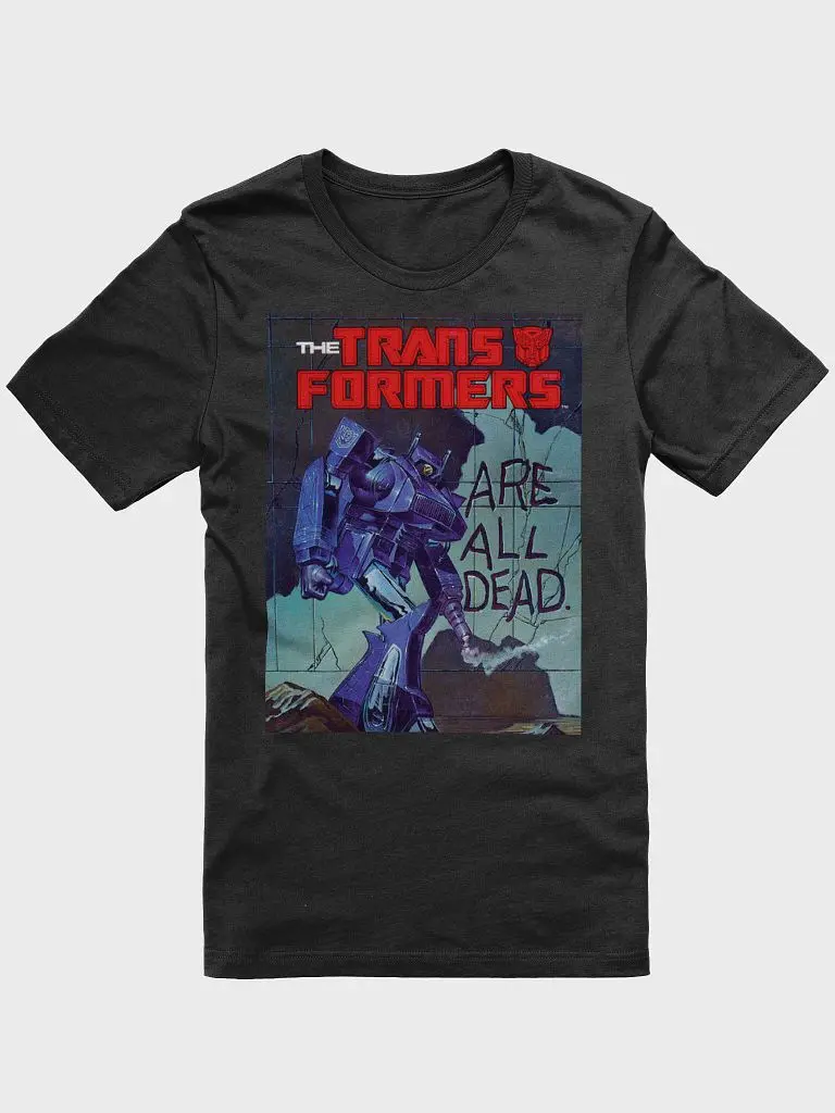 Comic book cover Transformers vintage Tee Man Menswear Top