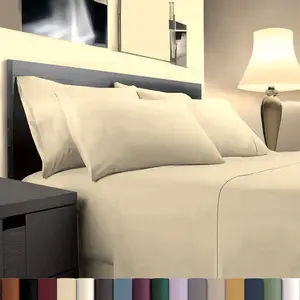 Soft Bamboo 6-Piece Bedsheet Set Wrinkle-Resistant & Breathable Comfort