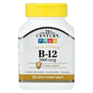 21st Century Vitamin B-12, Cherry, 5,000 mcg, 110 Tablets