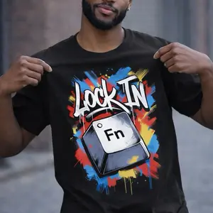 Lock In Graphic Tee | Streetwear Motivational T-Shirt | Unisex Urban Style