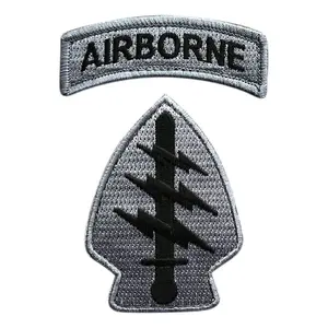 Miltacusa Special Forces Airborne Tab Hook Patch [2pc Bundle -M5,MTA1]