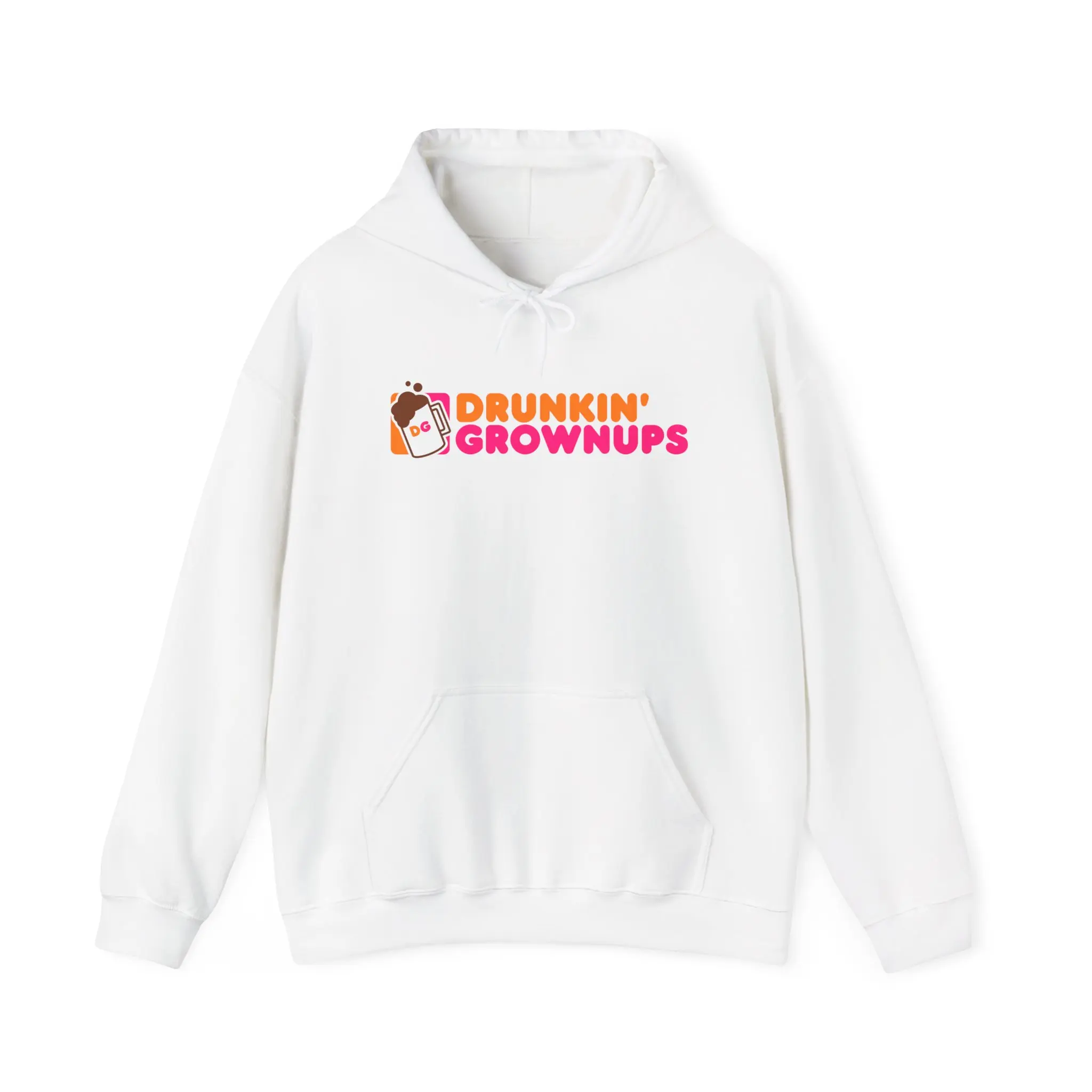 Drunkin' Growups Hoodie - Funny Coffee & Cocktail Adult Humor Pullover