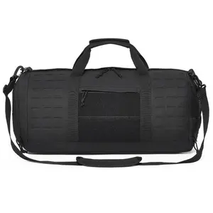 Tactical Duffle Bag, 100L Gym Bag Duffle with Molle Design and Multi-mesh Bag, Military Travel Bag for Men and Women, Tactical Gear Bag for Overnight, Sports, Fitness, Clothing, Travel, Black