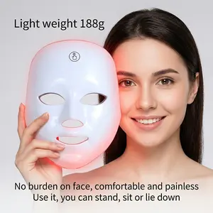 2027 New LED Facial Mask, Seven Color LED Beauty Device, Light Therapy Mask, Lightweight Design, Advanced Home Use, Improves Skin Hydration, Ideal Gift