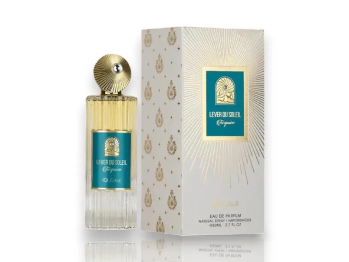 Zakat Parfums | Lever Du Soleil Turquoise | Unisex Fragrance | 100 ML ( 3.4 OZ ) | Eau De Parfum | Citrus - Bergamot & Pink Pepper