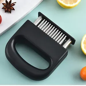 1pc Pine meat needle, meat tenderizer, equipped with stainless steel super sharp needle blade, meat and poultry tenderizer