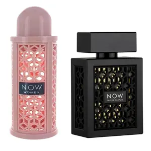 RAVE NOW BLACK (MEN)+ Lattafa NOW Women Perfume Rave 3.4oz/100ml - Fragrance Gift Bundle