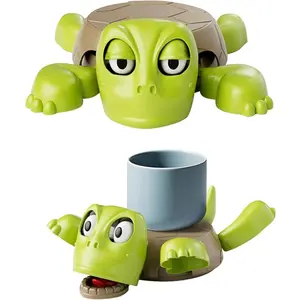 Turtle Coaster with Fun Expressions, Adjustable Legs and Face, Ideal Gag Gift for Turtle Lovers, Quirky Home Decor and Stress Relief Toy, Quirky Turtle Coasters