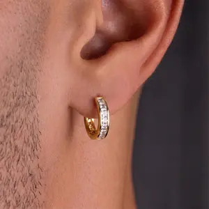 Unisex Hoop Earrings for Men and Women AAAAA+ Cubic Zirconia Earrings for Women Suitable for Daily Wear