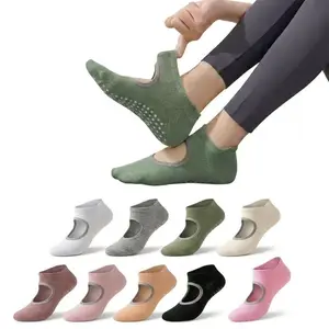 9 Pairs Non Slip Yoga Socks for Women – Summer Pilates  Dance Socks, Indoor Fitness, Ballet, Workout, Grip Socks for Home Exercise  Studio Training, Anti Skid Floor Socks