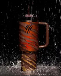Stan LoveShack Limited Edition Holiday 40OZ H2.0 Double Walled Vacuum Insulated Stainless Steel Tumbler with Handle for Outdoor Camping and Travel