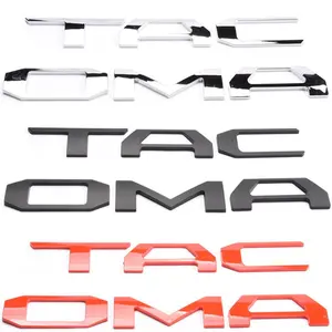 For Tacoma 2016, 2017, 2018, 2019, 2020,2021,2022,2023 Tailgate 3D Letter Cover Emblem Car Sticker Design Car Accessories Sticker