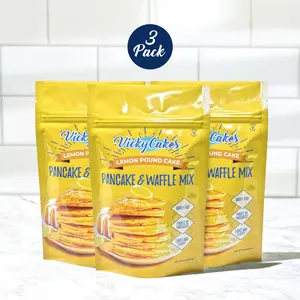Vicky Cakes Lemon Lover's Bundle (Pack of 3) Dairy-Free Egg-Free Pancake Mix
