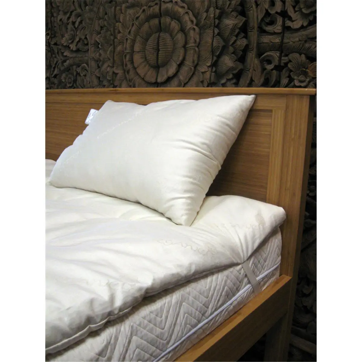 212 MAIN Soft Mattress Pad - Twin Extra Long Size, Natural Wool Padding, Lightweight Design for Improved Sleep (Mattress Not Included)
