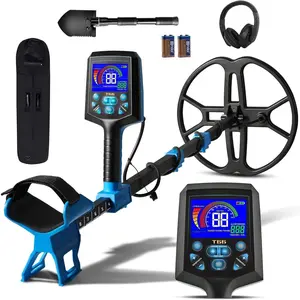 Metal Detector for Adults Professional, Double-D  Search Coil  Finder with Pinpoint, High Sensitivity DISC Mode,13" IP68 Coil,LCD Backlight Display  Detector