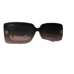 Luxury Style Sunglasses Black Frames with Gold Features Square Design Trendy Eyewear