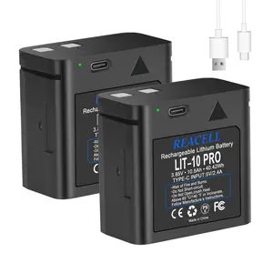 LIT-10 Battery for Spypoint Cellular Trail Camera, 10500mAh  Rechargeable Lithium Battery Pack Compatible for Spypoint Link-Micro, Cell-Link, LM2, Link-Micro-S-LTE Cellular Hunting Cameras