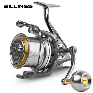 BILLINGS NAG 8000-14000 Series Stainless Steel Bearing Spinning Fishing Reel, 44LB Max Drag Powerful Reel, Salt Freshwater Fishing Reel, Outdoor Fishing Accessories, Fishing Supplies